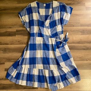 Plaid Wrap Dress
